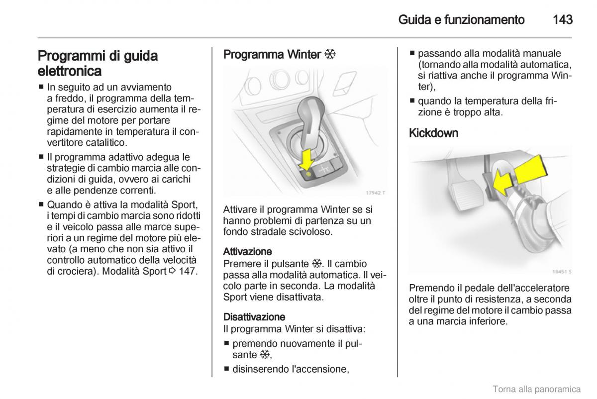 manual  Opel Zafira B manuale del proprietario / page 144