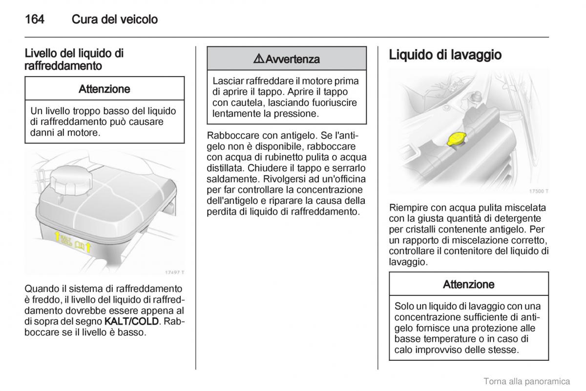 manual  Opel Zafira B manuale del proprietario / page 165