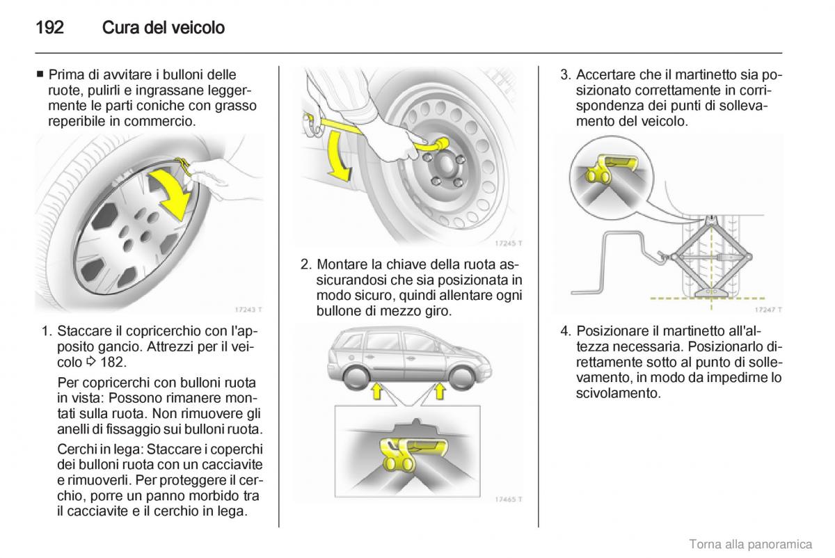 manual  Opel Zafira B manuale del proprietario / page 193