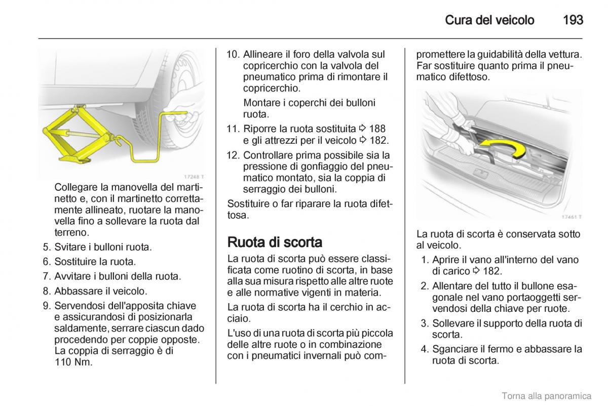 manual  Opel Zafira B manuale del proprietario / page 194