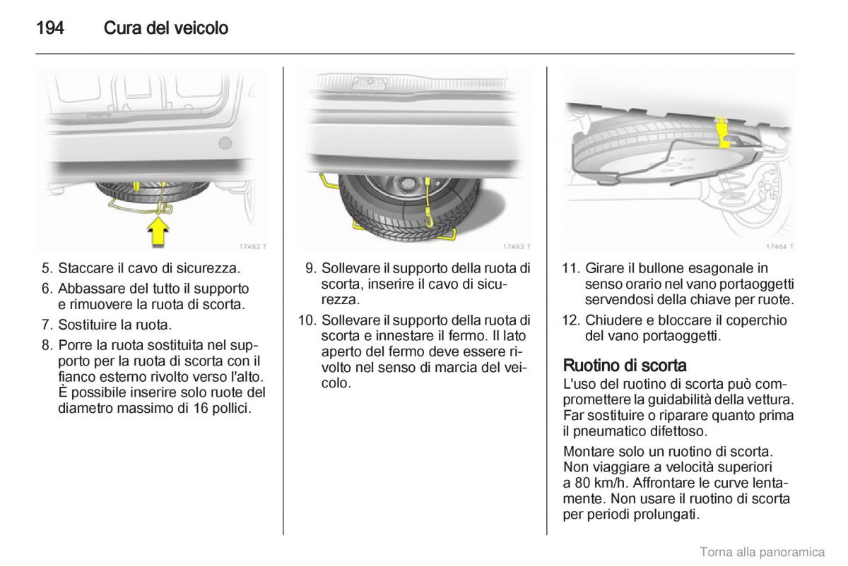 manual  Opel Zafira B manuale del proprietario / page 195