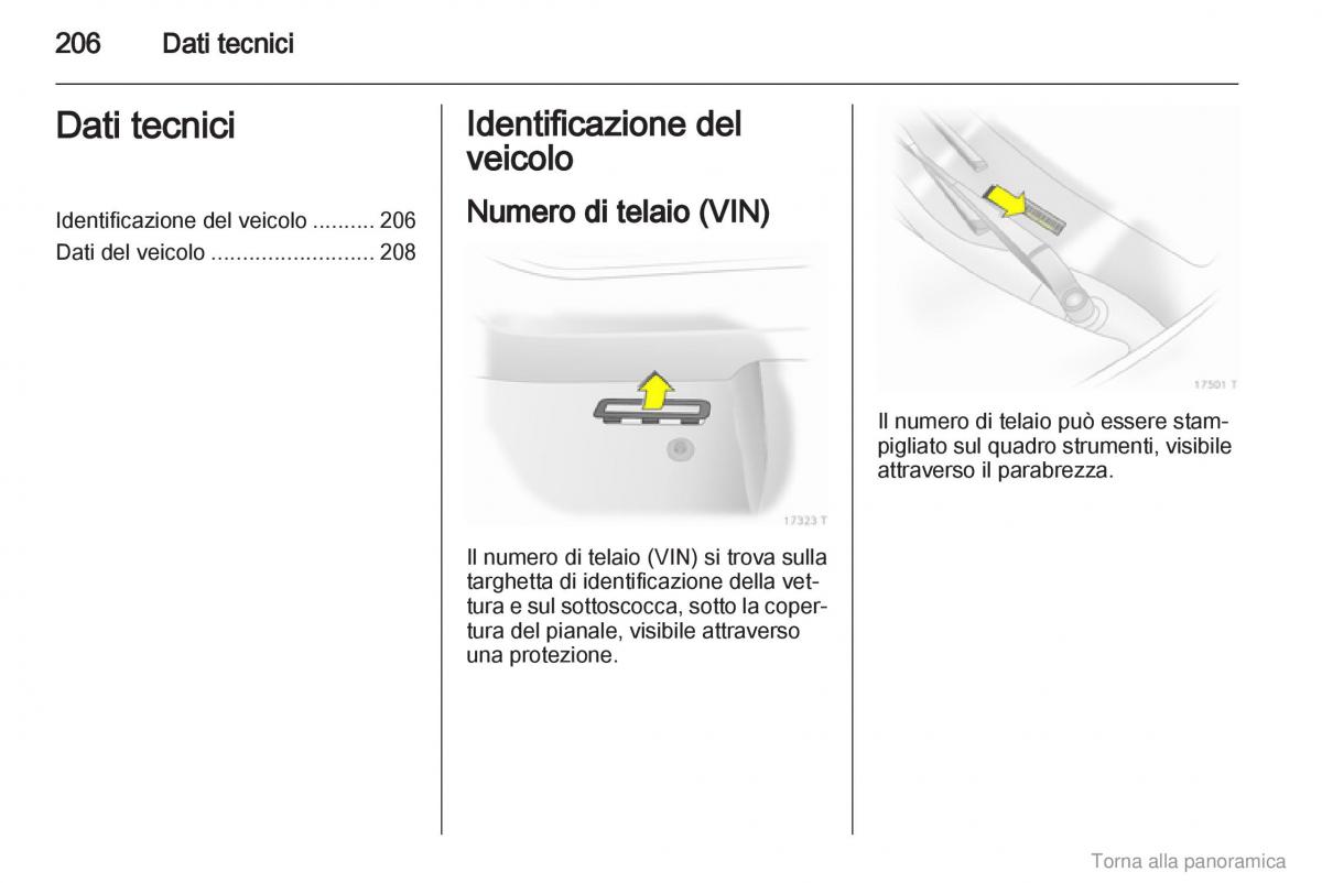 manual  Opel Zafira B manuale del proprietario / page 207