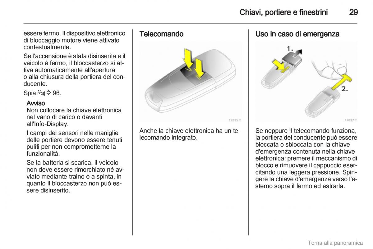 manual  Opel Zafira B manuale del proprietario / page 30