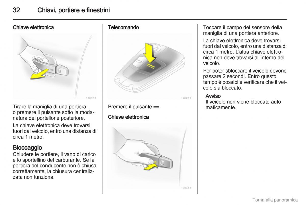 manual  Opel Zafira B manuale del proprietario / page 33