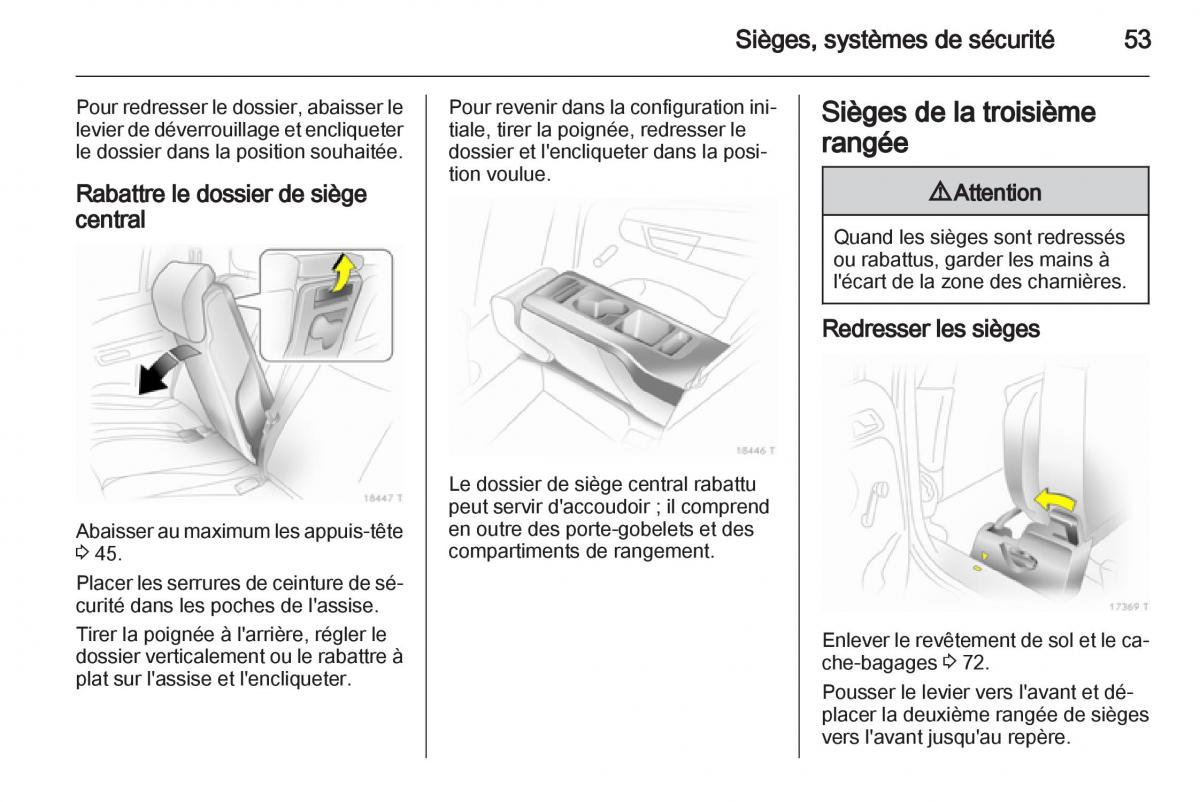 Opel Zafira B manuel du proprietaire / page 55