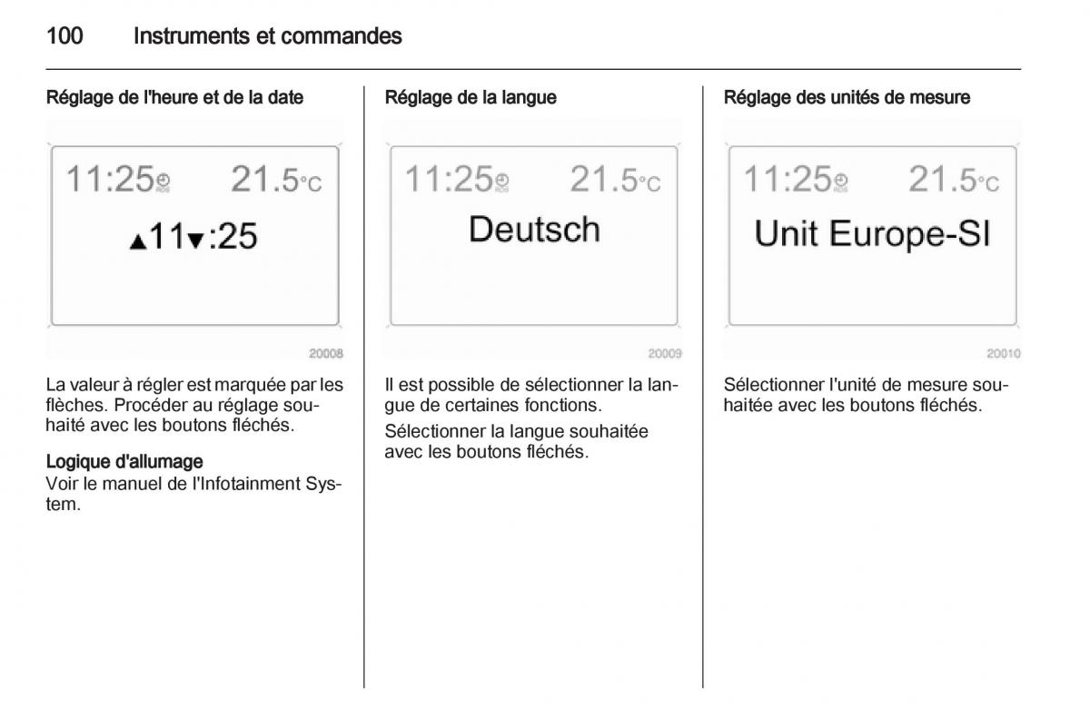 Opel Zafira B manuel du proprietaire / page 102