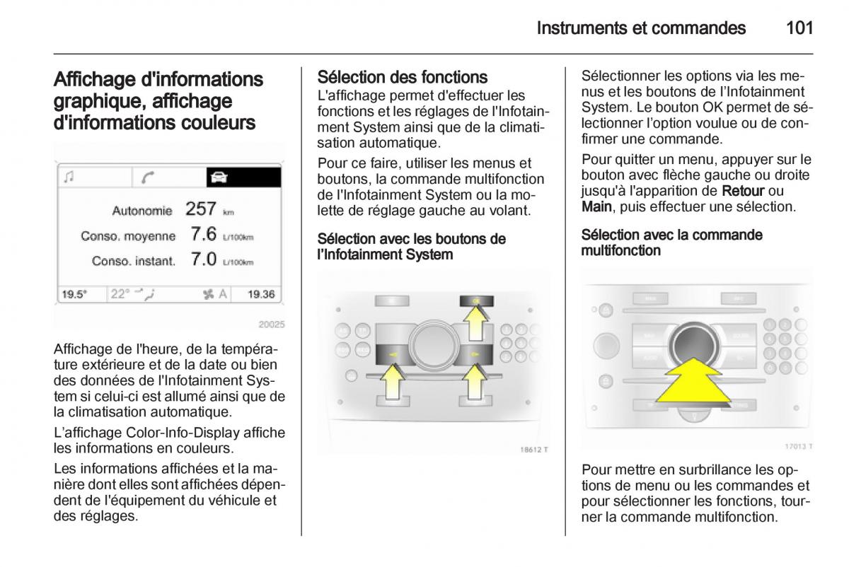 Opel Zafira B manuel du proprietaire / page 103