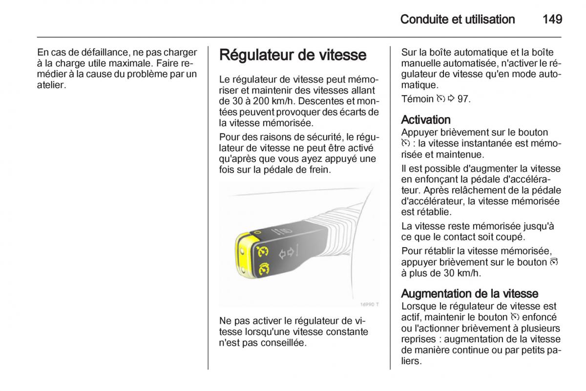 Opel Zafira B manuel du proprietaire / page 151