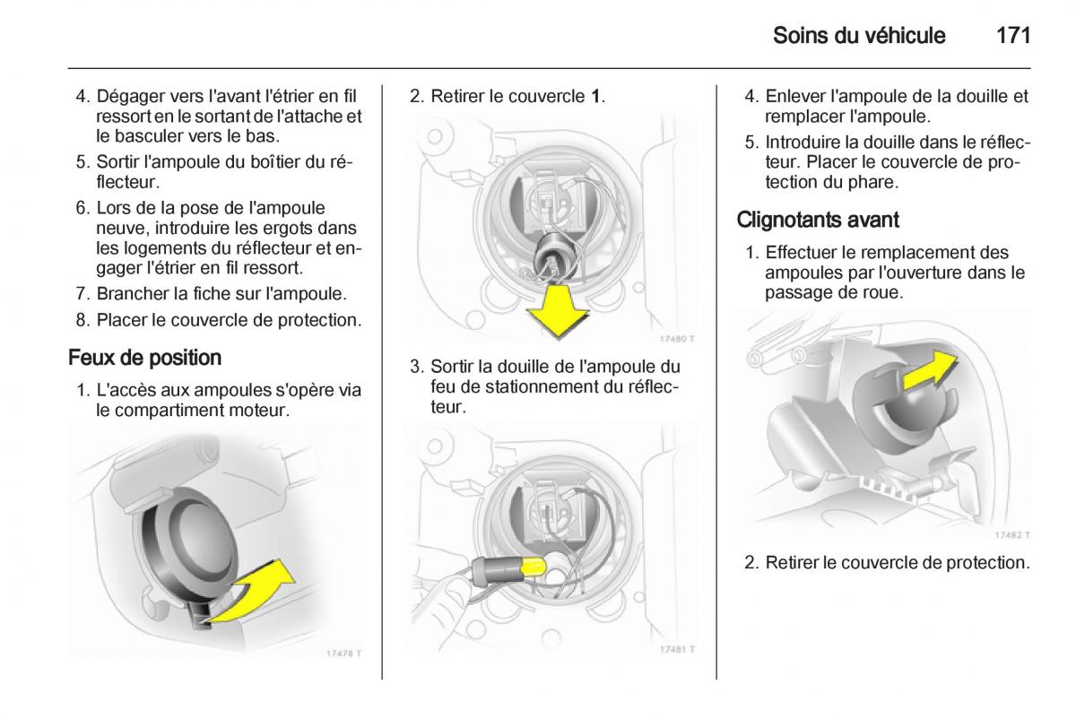 Opel Zafira B manuel du proprietaire / page 173