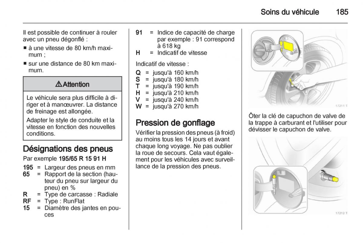 Opel Zafira B manuel du proprietaire / page 187