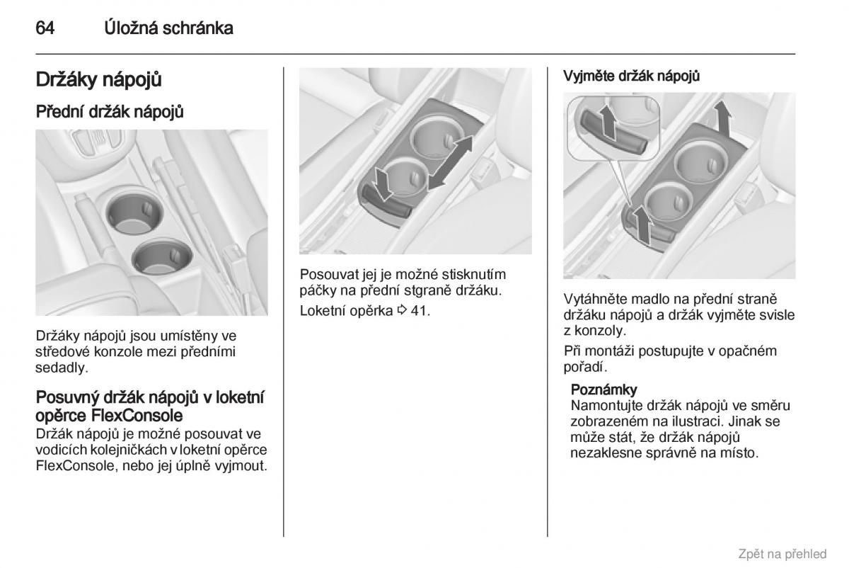 Opel Zafira B navod k obsludze / page 65