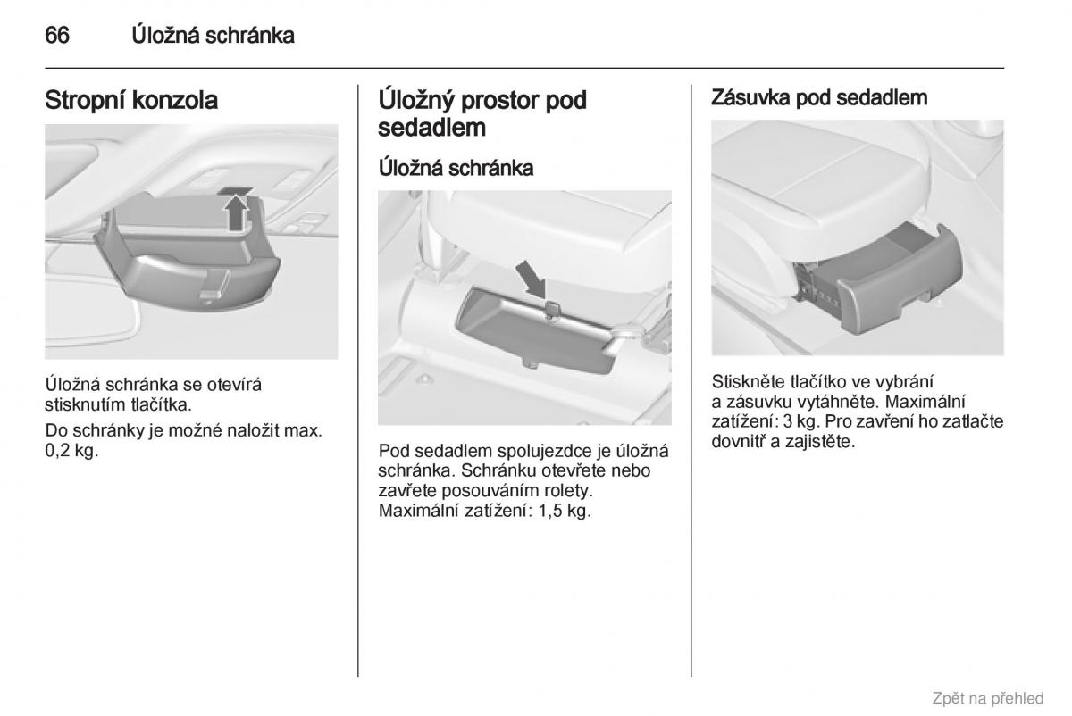 Opel Zafira B navod k obsludze / page 67