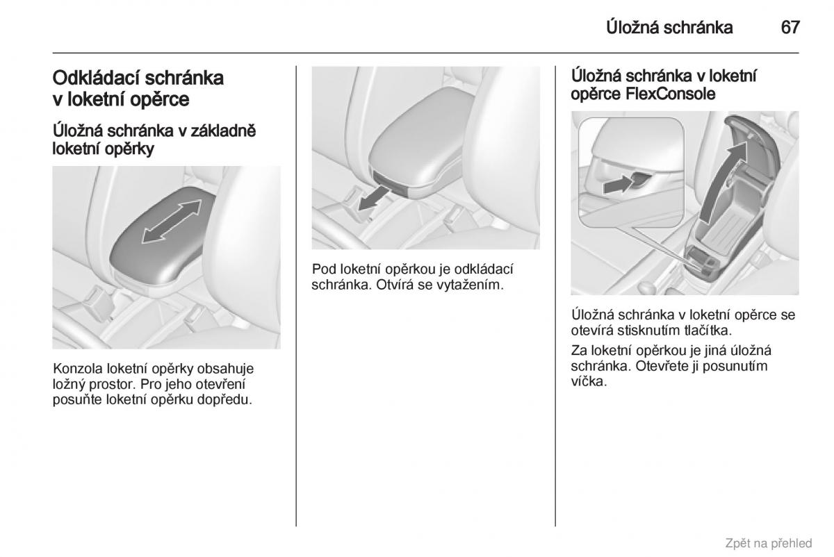 Opel Zafira B navod k obsludze / page 68