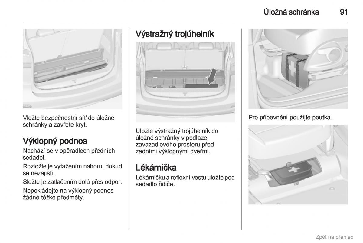 Opel Zafira B navod k obsludze / page 92