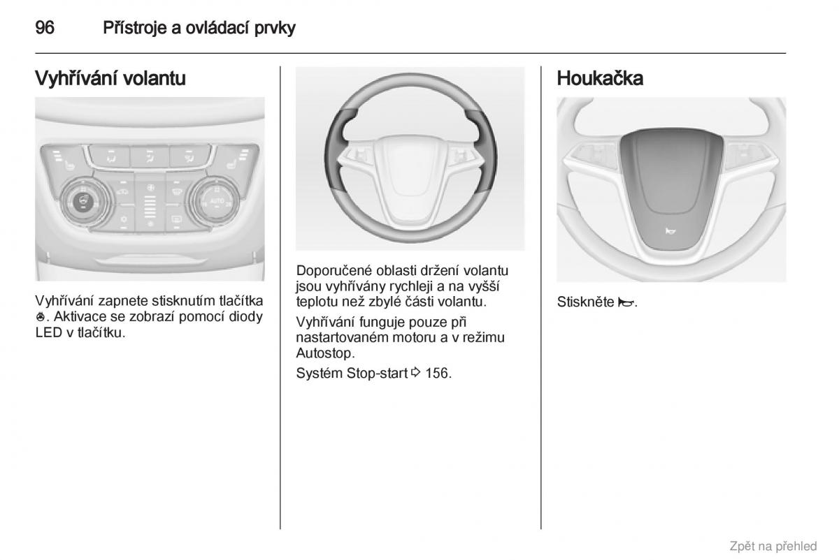 Opel Zafira B navod k obsludze / page 97