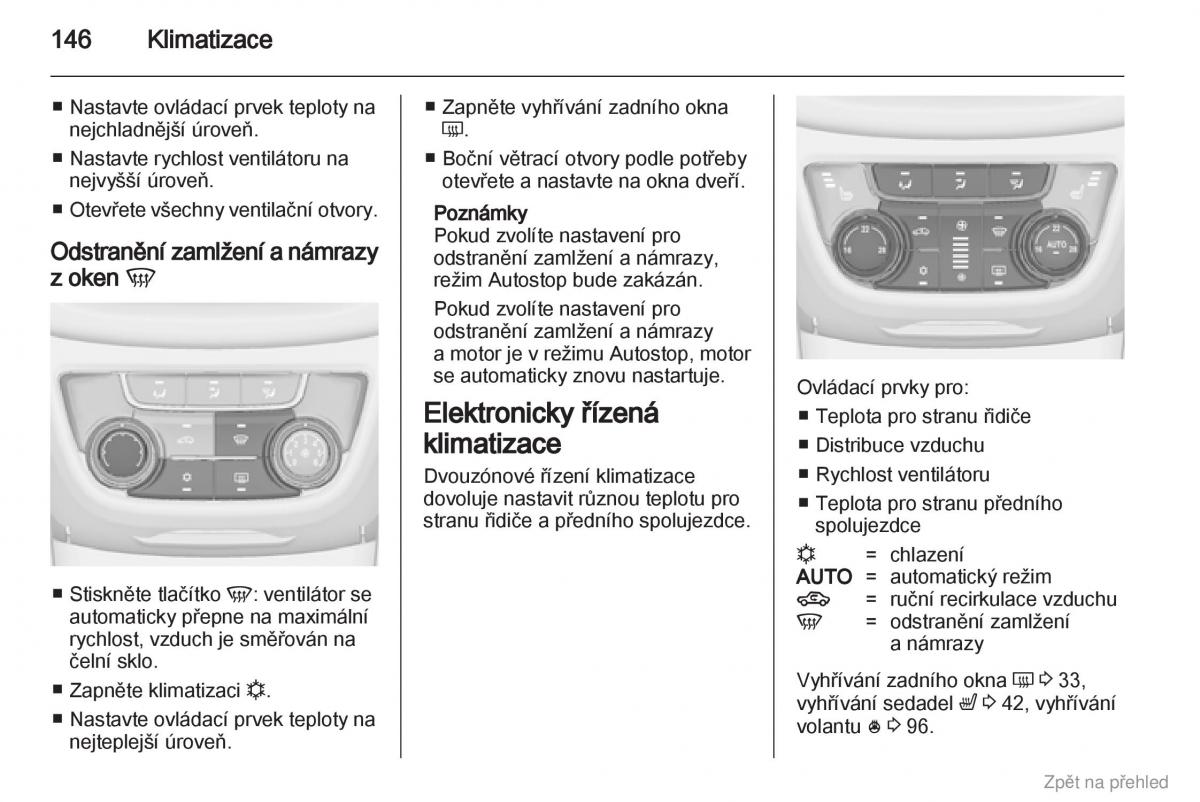 Opel Zafira B navod k obsludze / page 147