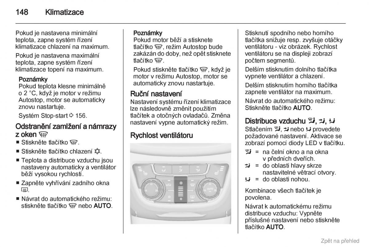 Opel Zafira B navod k obsludze / page 149