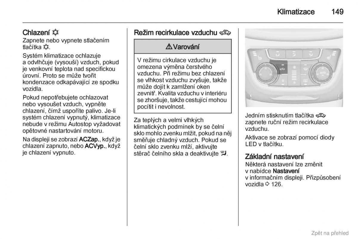 Opel Zafira B navod k obsludze / page 150