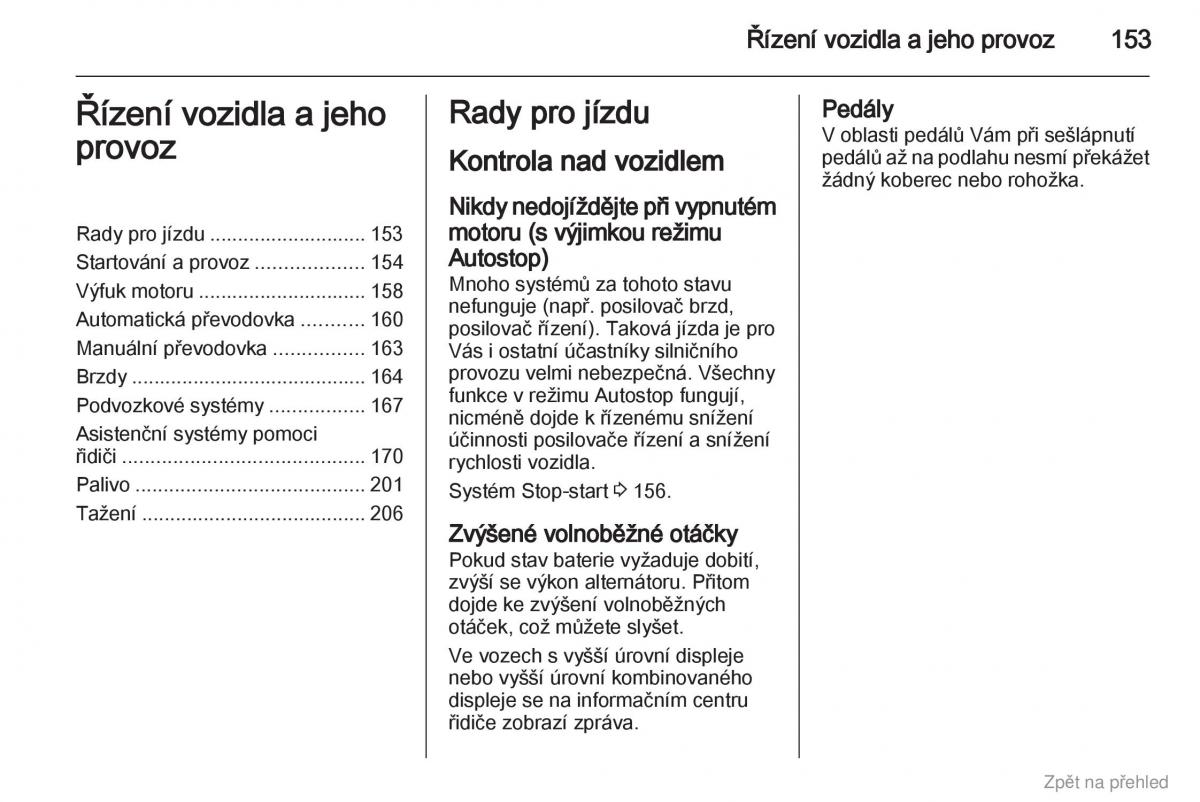 Opel Zafira B navod k obsludze / page 154