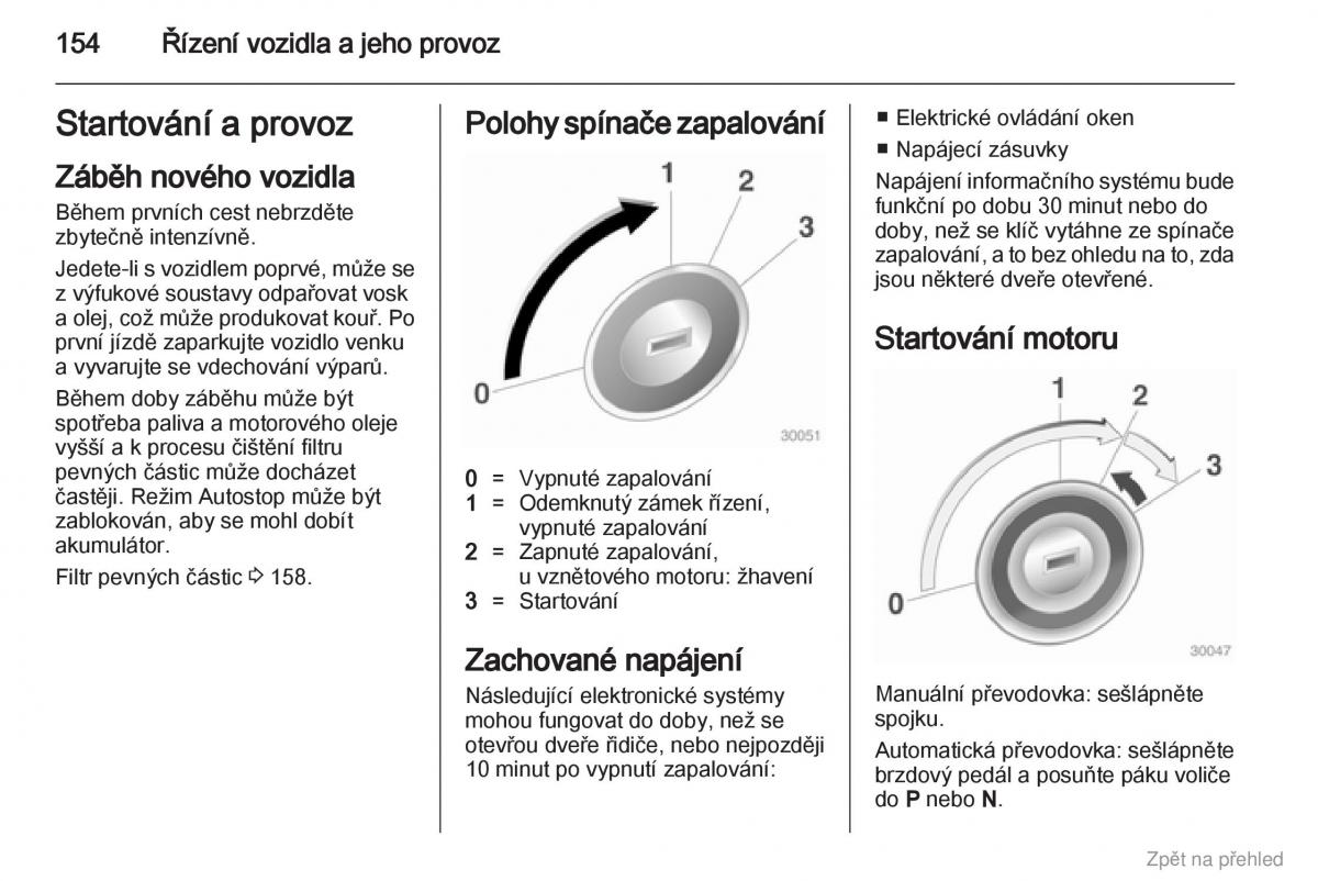 Opel Zafira B navod k obsludze / page 155