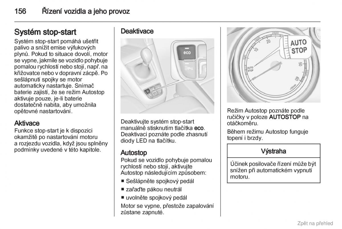 Opel Zafira B navod k obsludze / page 157