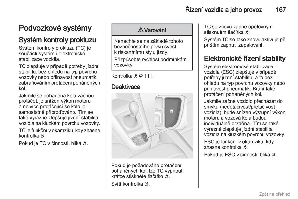 Opel Zafira B navod k obsludze / page 168