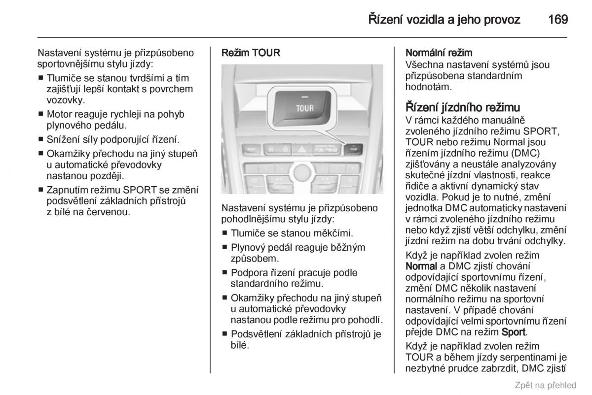 Opel Zafira B navod k obsludze / page 170