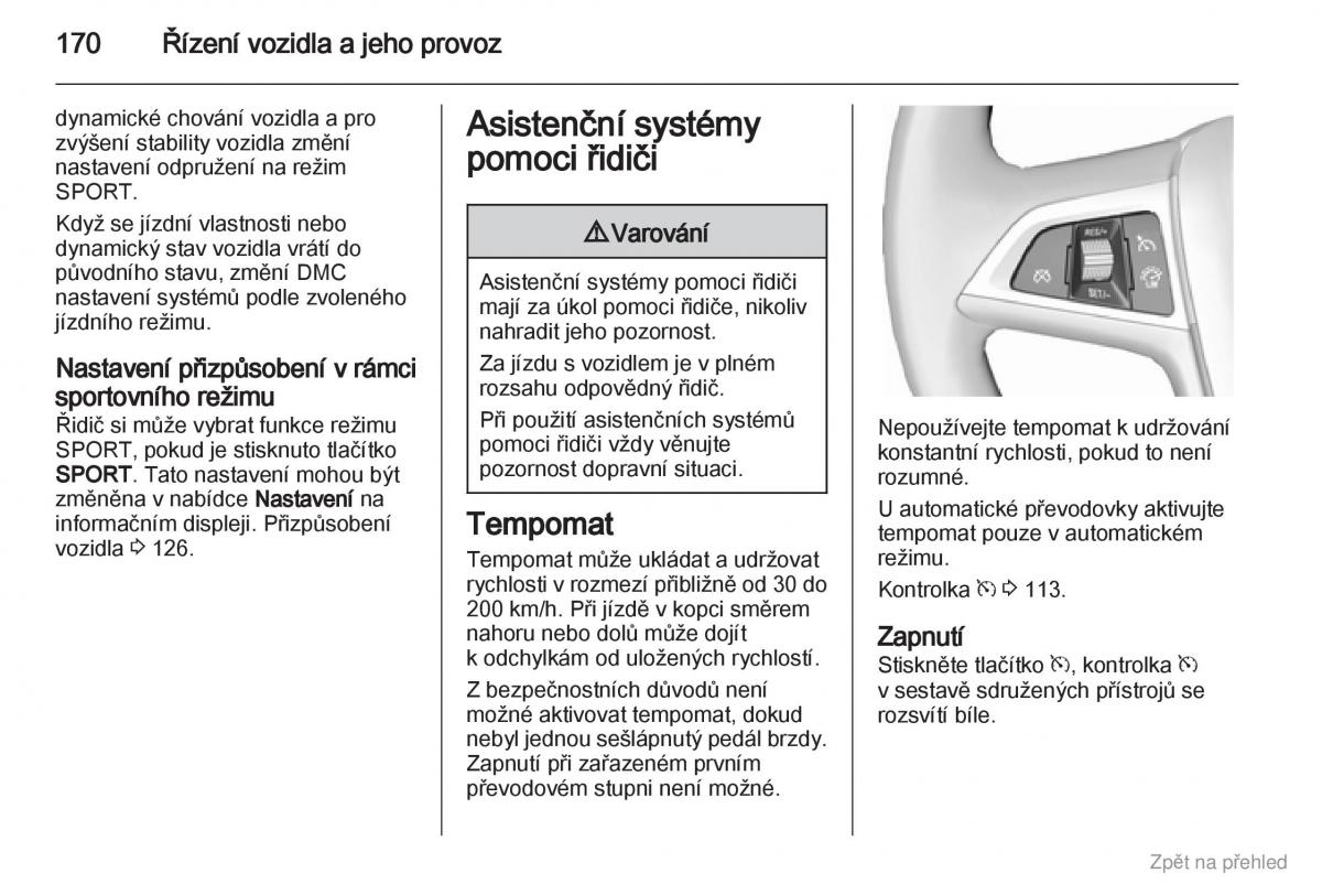 Opel Zafira B navod k obsludze / page 171