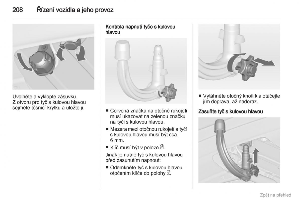 Opel Zafira B navod k obsludze / page 209