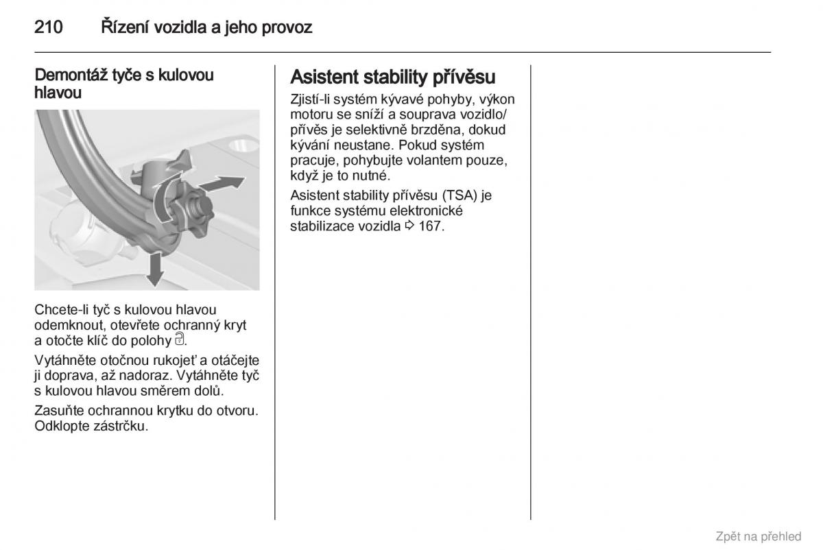 Opel Zafira B navod k obsludze / page 211