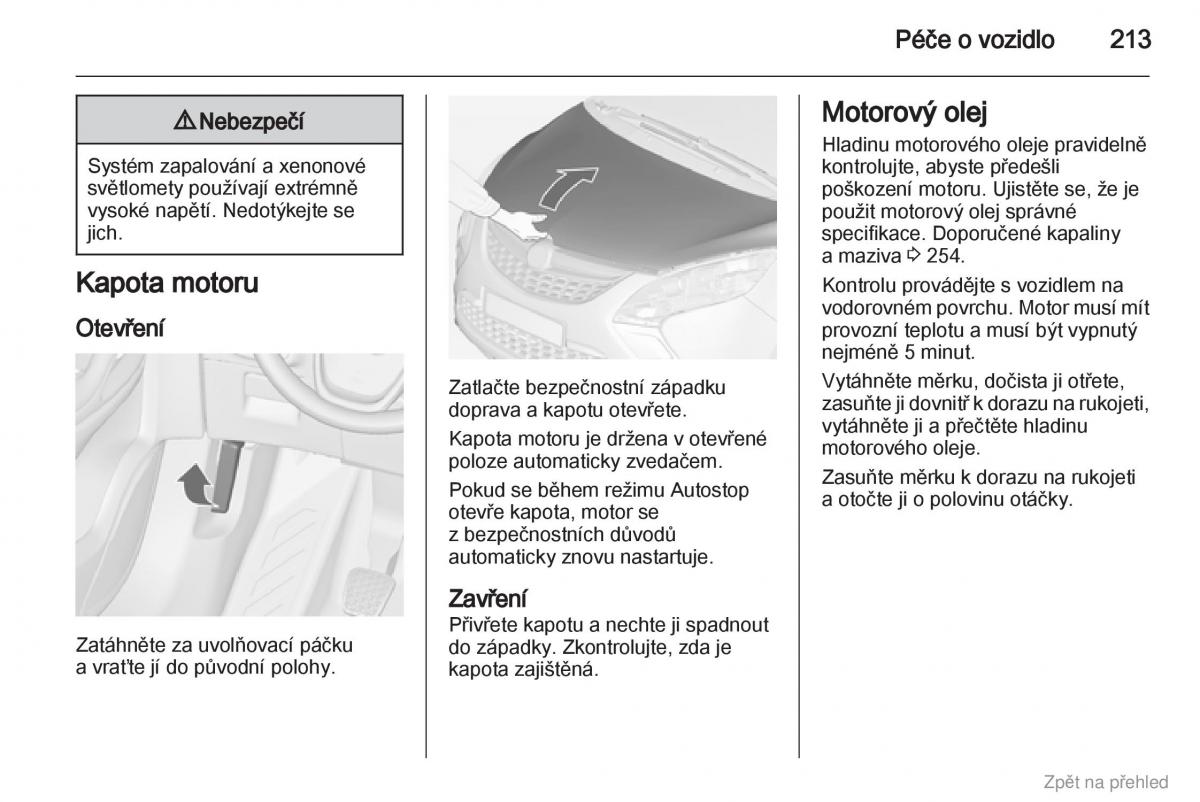 Opel Zafira B navod k obsludze / page 214