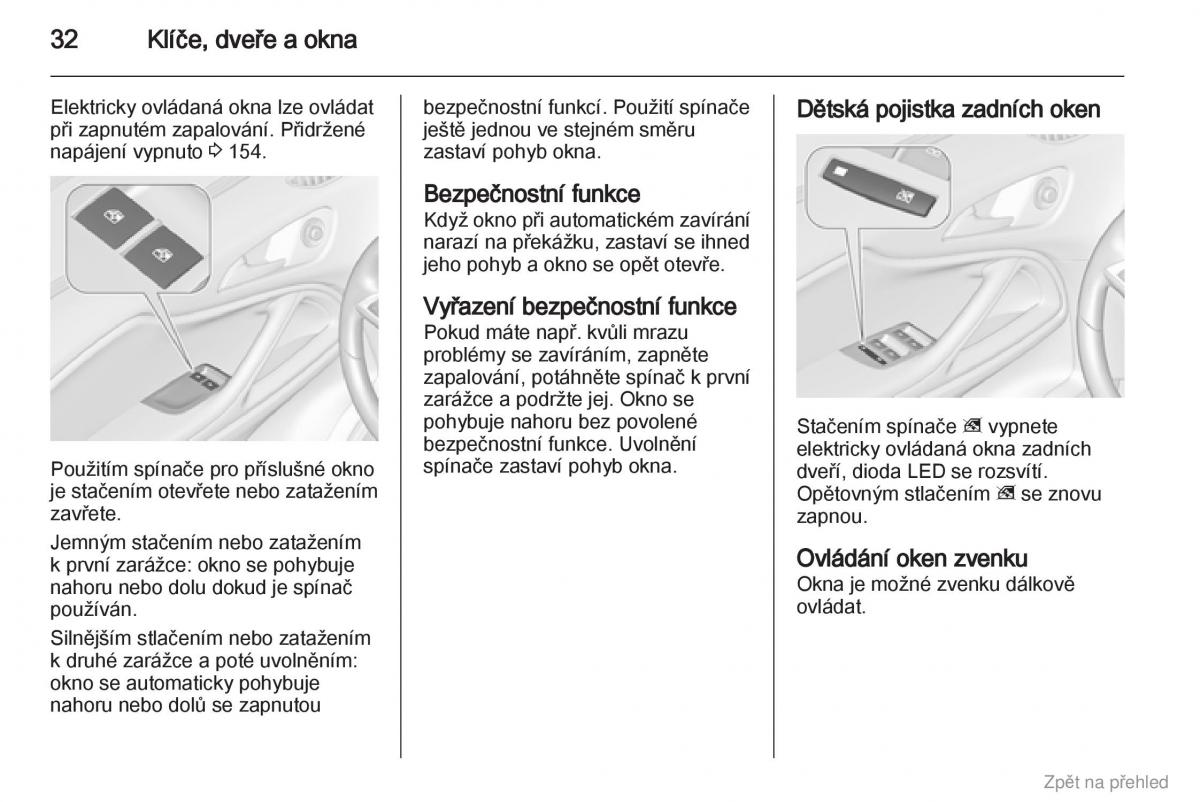 Opel Zafira B navod k obsludze / page 33