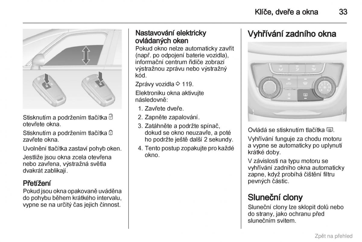 Opel Zafira B navod k obsludze / page 34