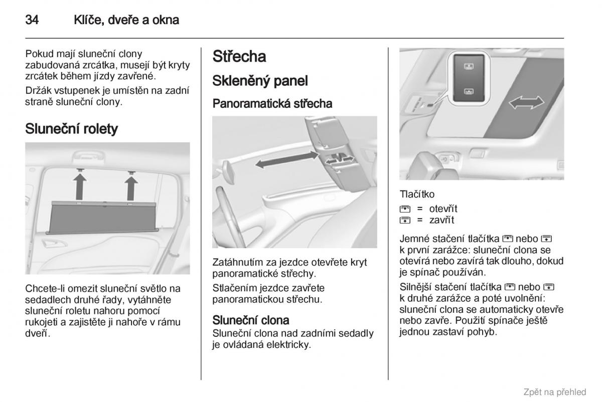 Opel Zafira B navod k obsludze / page 35