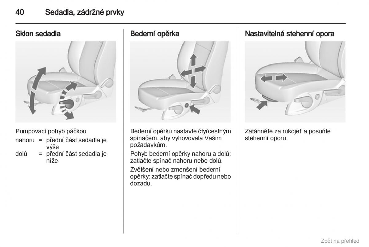 Opel Zafira B navod k obsludze / page 41