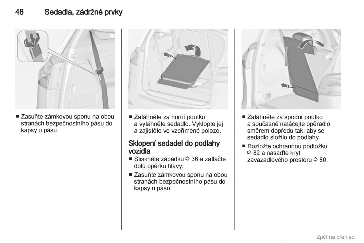 Opel Zafira B navod k obsludze / page 49