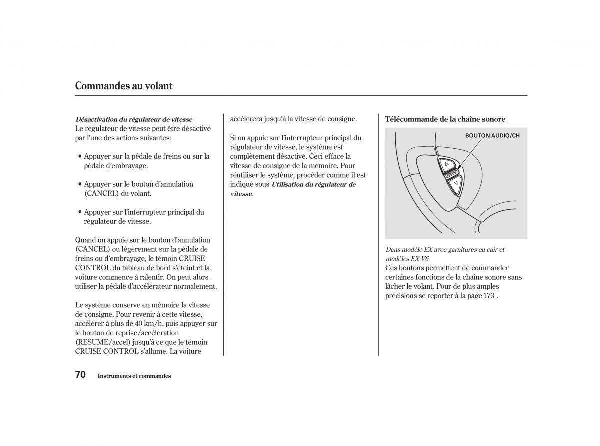 Honda Accord VI manuel du proprietaire / page 69