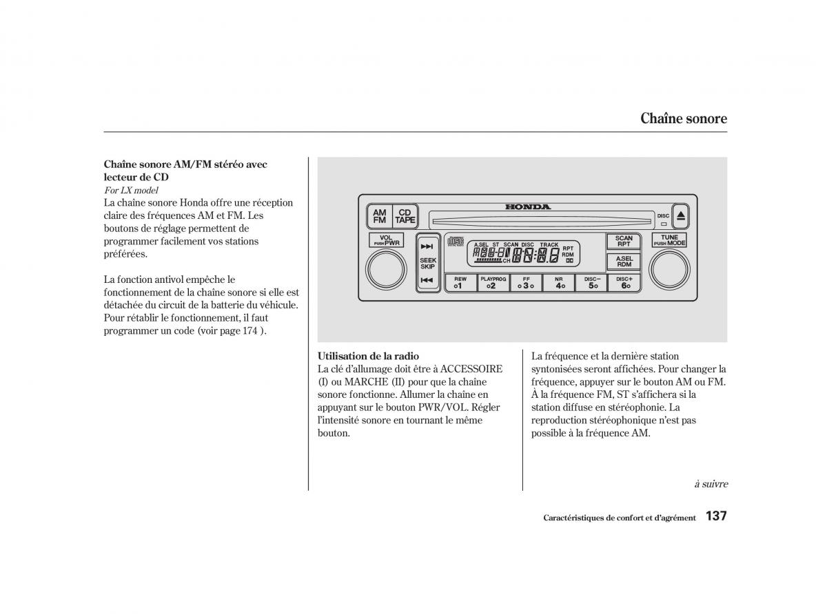 Honda Accord VI manuel du proprietaire / page 136