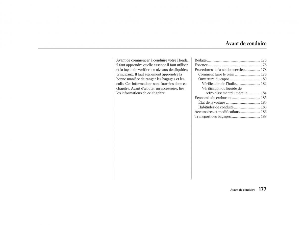 Honda Accord VI manuel du proprietaire / page 176