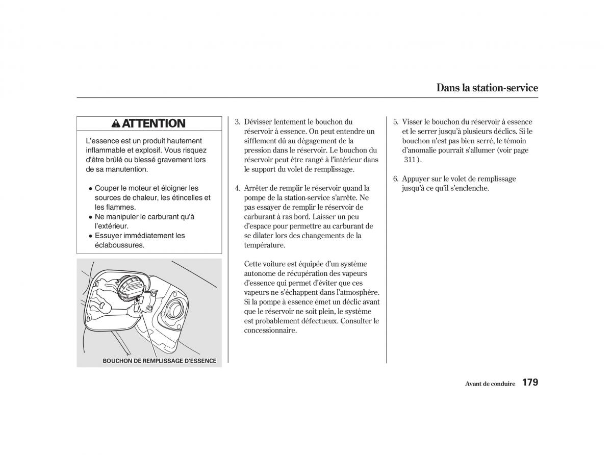 Honda Accord VI manuel du proprietaire / page 178