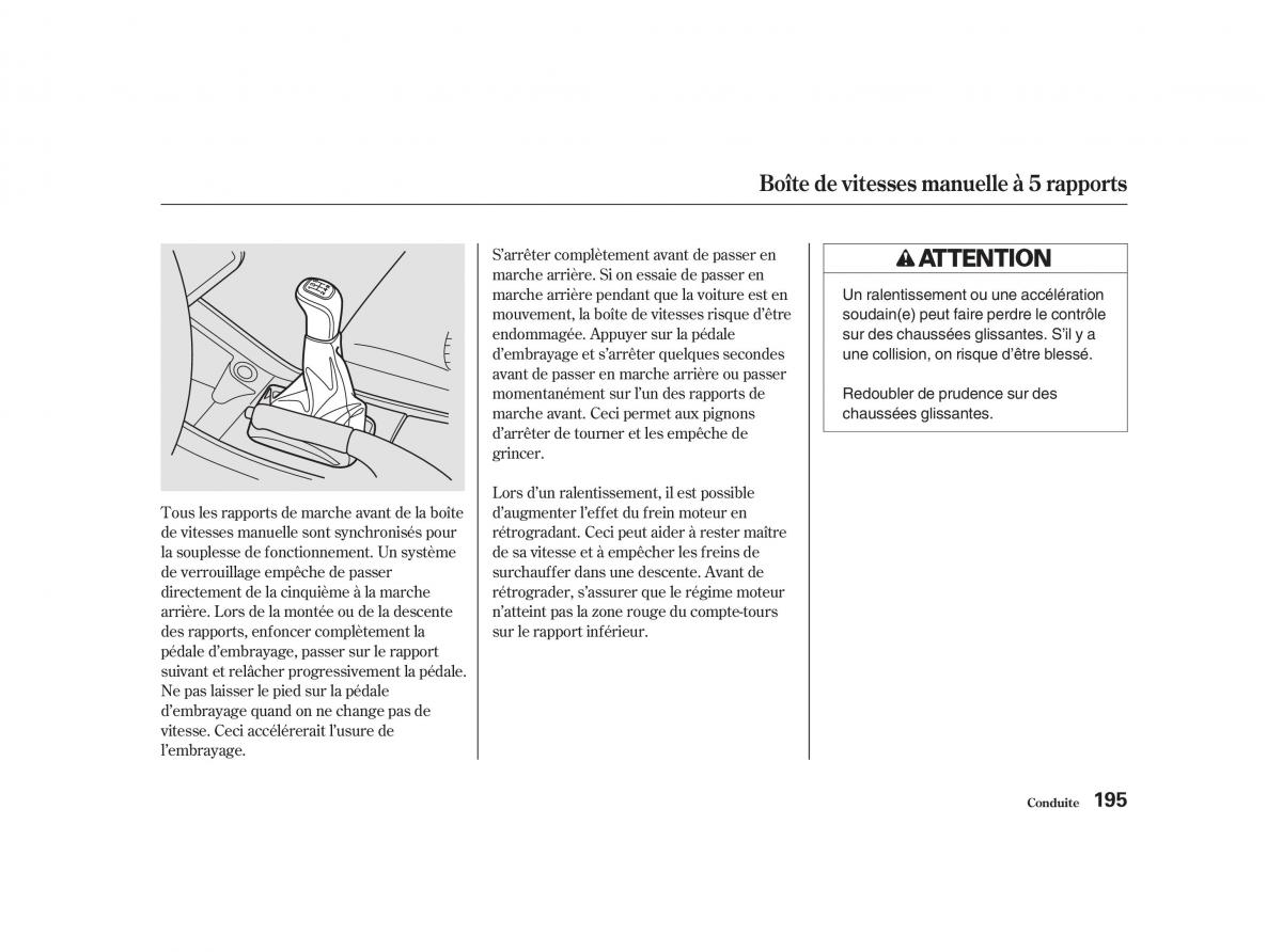 Honda Accord VI manuel du proprietaire / page 194