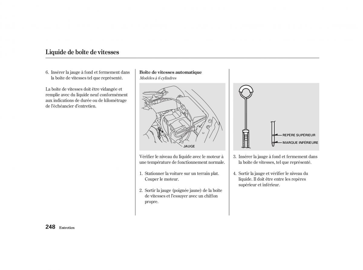 Honda Accord VI manuel du proprietaire / page 247