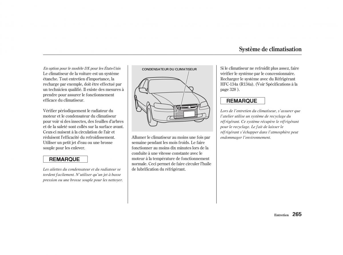 Honda Accord VI manuel du proprietaire / page 264