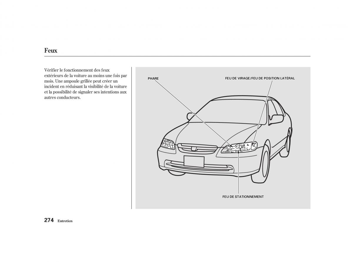 Honda Accord VI manuel du proprietaire / page 273