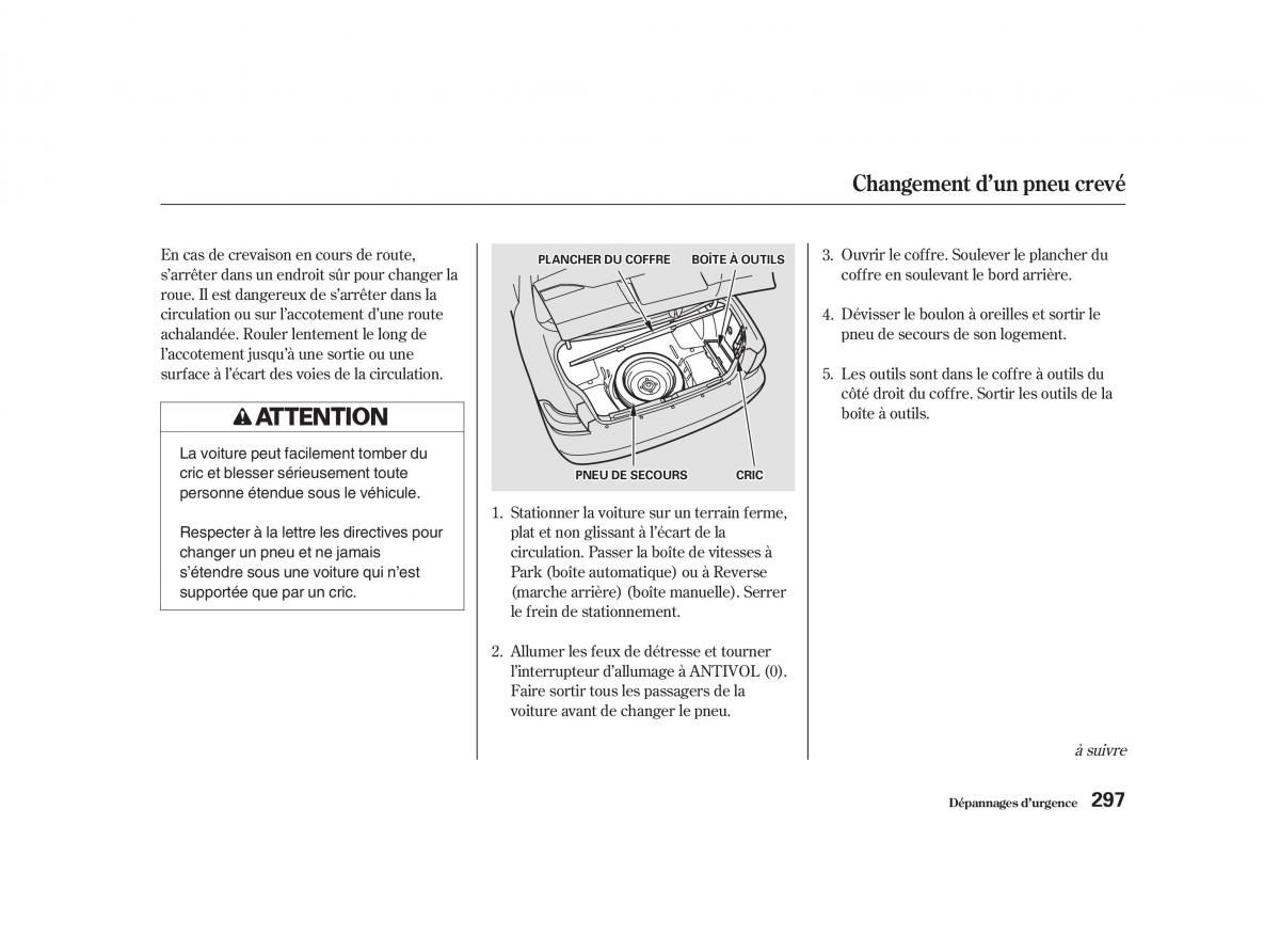 Honda Accord VI manuel du proprietaire / page 296