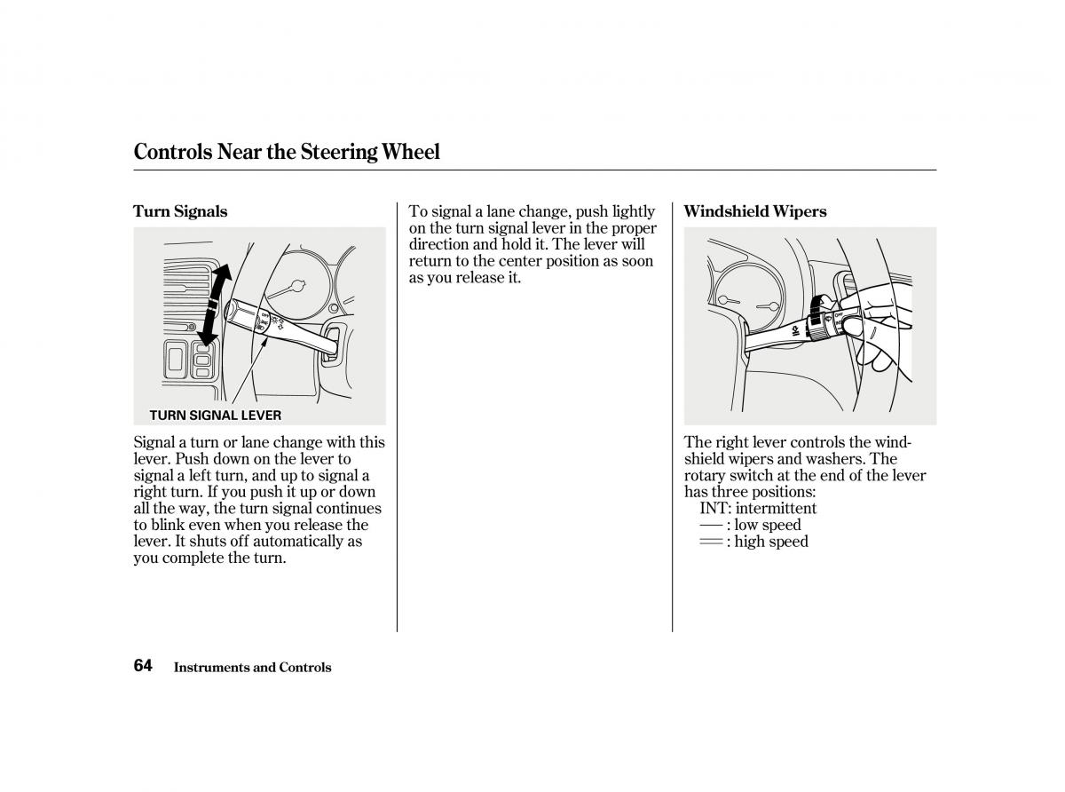 Honda Accord VI owners manual / page 63