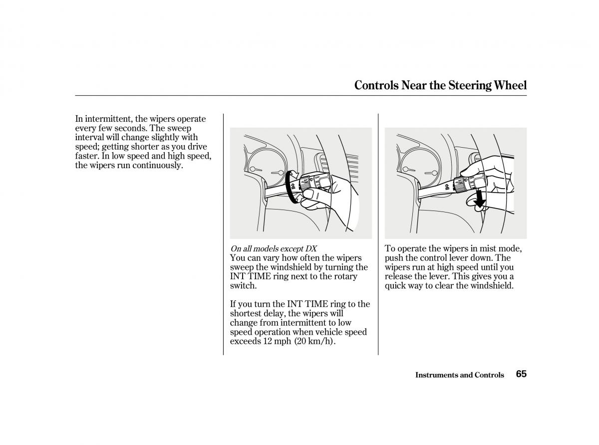 Honda Accord VI owners manual / page 64