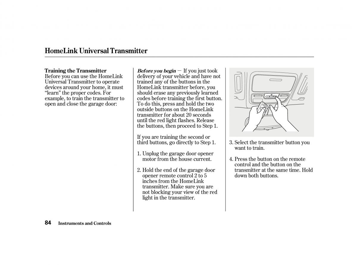 Honda Accord VI owners manual / page 83