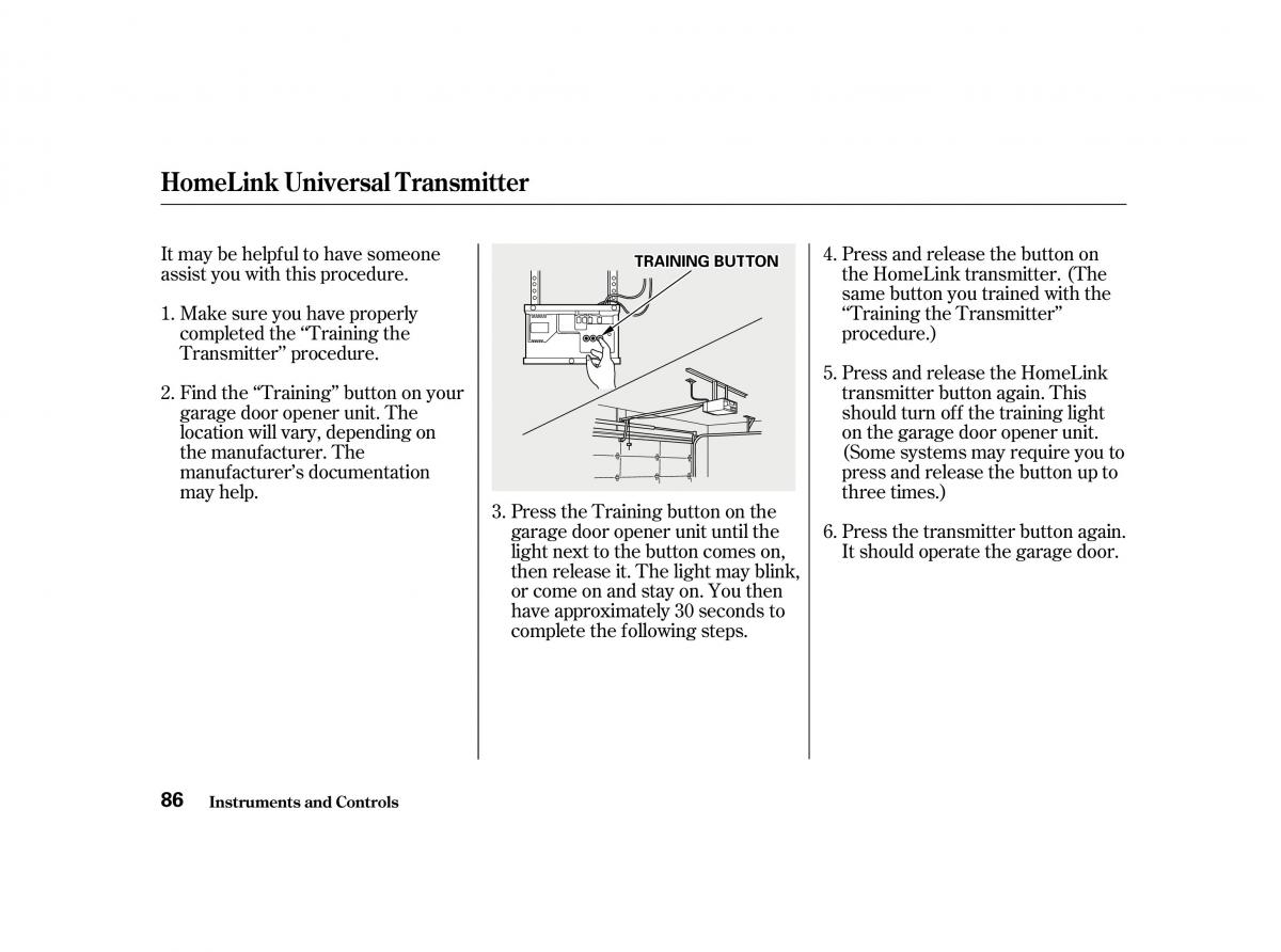 Honda Accord VI owners manual / page 85