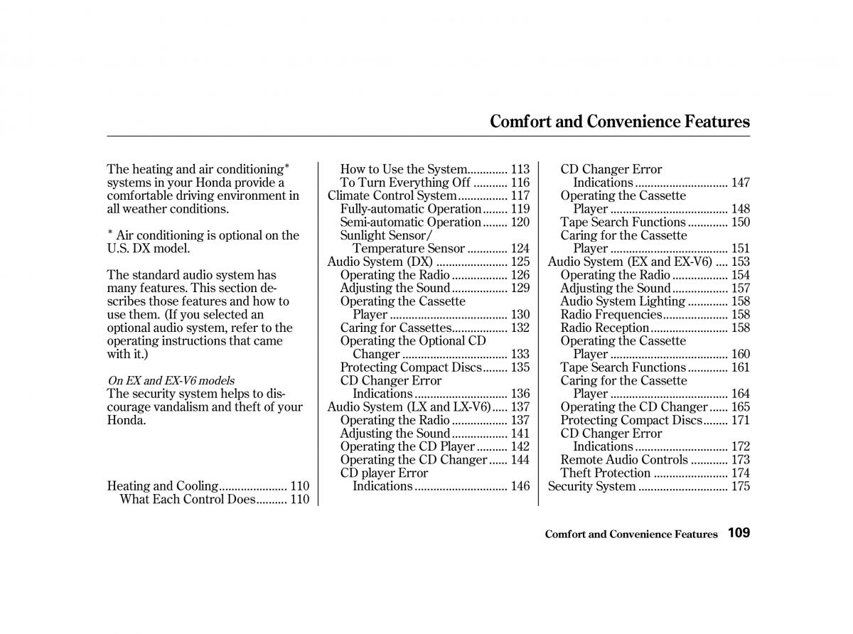 Honda Accord VI owners manual / page 108